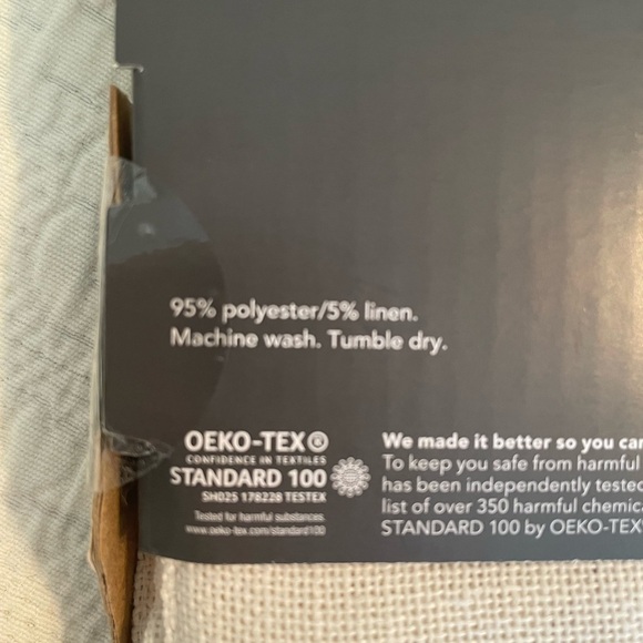 Threshold Light-Filtering Valance 54” x 15” Bonaire Natural NWT Farmhouse - Picture 4 of 6